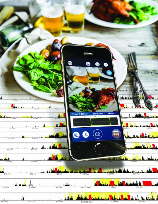 [mobile phone app and food]