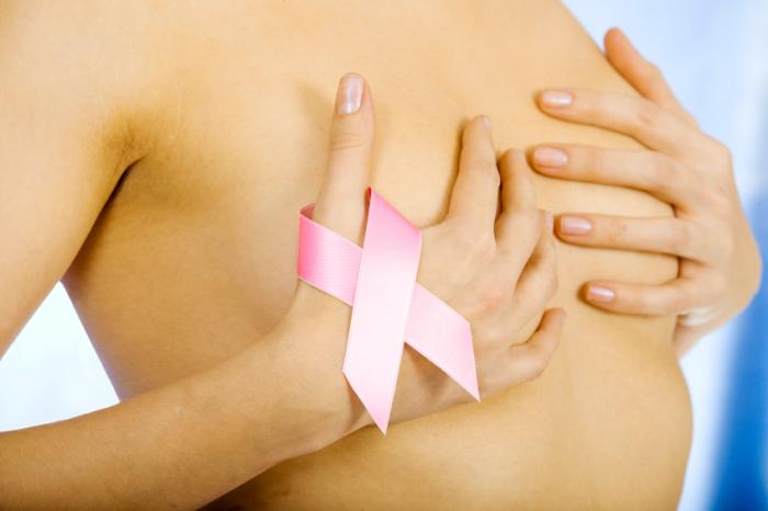 [A woman with breast cancer]