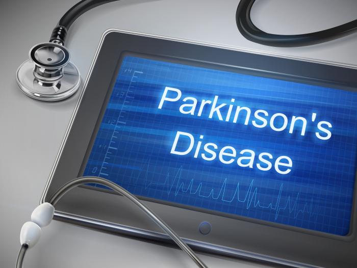 [Parkinson's disease on a tablet]