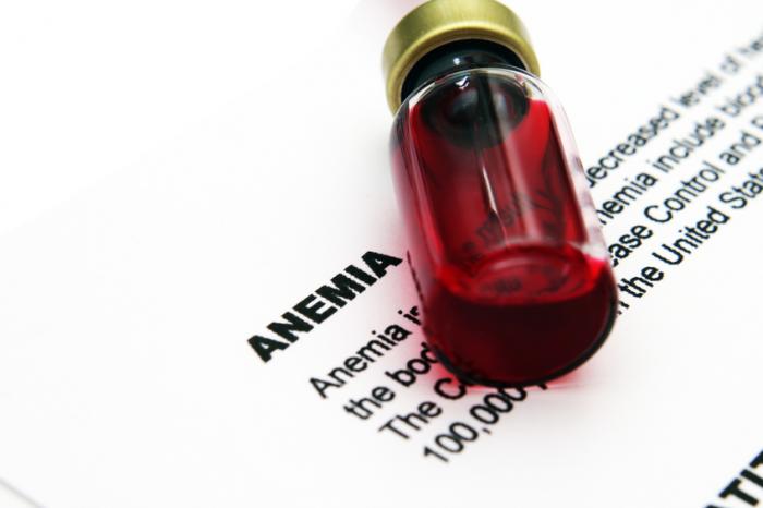 [Anemia definition and blood]